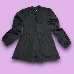 Woman Black Boho Blouse by Urban Outfitters